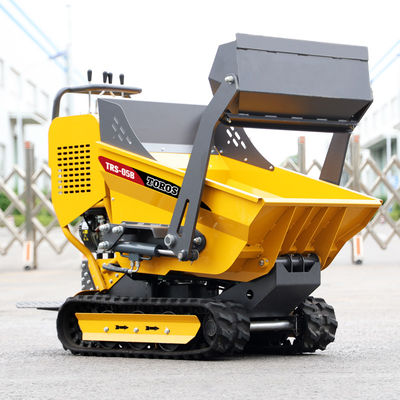 Robust Construction Mini Crawler Dumper With Pneumatic / Solid Tires