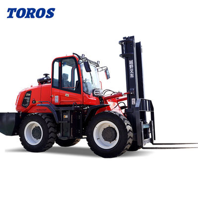 Buy Diesel Powered Off Road Forklift 5000Lbs Outdoor Forklift Power Saving online manufacture