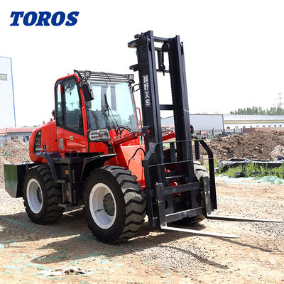 quality  Enclosed Cab Rough Terrain Forklift Outdoor 5000 Lb All Terrain Forklift factory