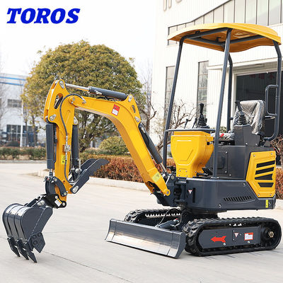 Adjustable Speed Mini Crawler Excavator 1.2T For Small Scale Projects