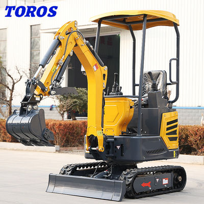 Buy 1200kg Closed Cabin Diesel Compact Mini Digger 30° Max Gradeability online manufacture
