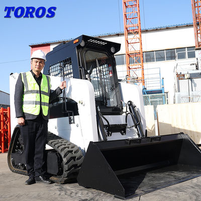 Buy TOROS White  JC45 JC65 Hydraulic Skid Steer Loader With Attachments online manufacture