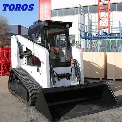 Buy Multi Functional Mini Backhoe Track Skid Steer Loader Diesel Engine Powered online manufacture