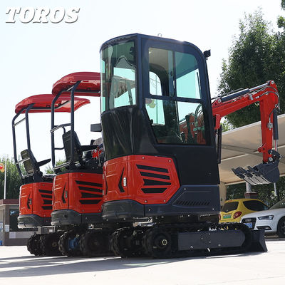TE-12 Mini Excavator High Performance Mini Diesel Excavator Height 2285mm For Municipal Works