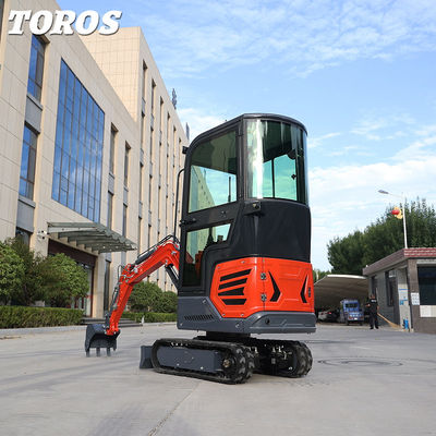 Buy Small Spaces Rubber Track Mini Excavator Garden Mini Digger 1.2Ton online manufacture