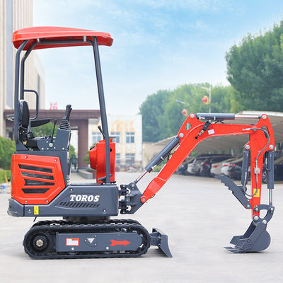 Municipal Works One Ton Mini Excavator Mini Digging Machine With 180mm Track