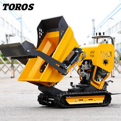 Buy Rubber Track Gasoline Mini Dumper 500kg Strong Climbing Ability online manufacture