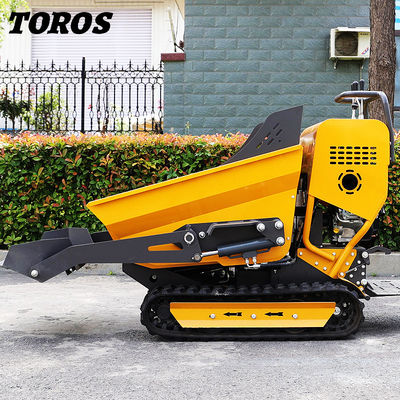 EURO 5 Certified Mini 500kg Tracked Dumper For Short Haul Transportation