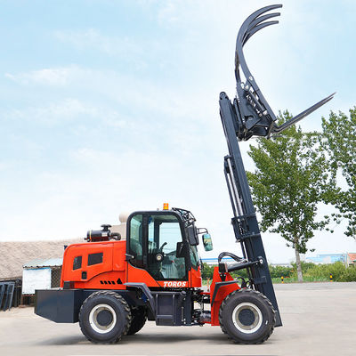 Buy Enclosed Diesel 4wd Rough Terrain Forklift Heavy Duty Power Source online manufacture