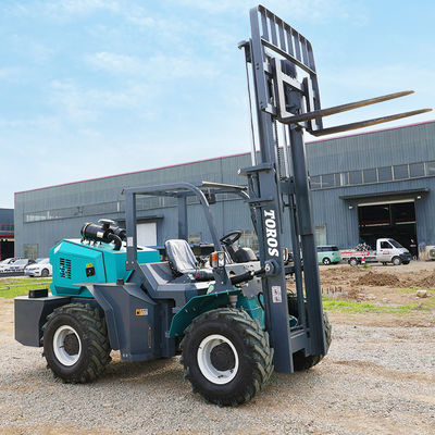 Buy Diesel Operated 3.5-5.0ton Four Wheel Drive Forklift Rugged Terrain Forklift online manufacture