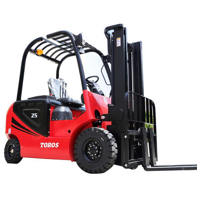 Buy 100Ah-200Ah Rechargeable Electric Forklift Truck 3 Ton With Pneumatic Tire online manufacture