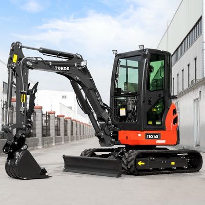 quality  Toros  3.5 Ton Mini Excavator With Kubota Engine Micro Digger Mult Functions bagger factory