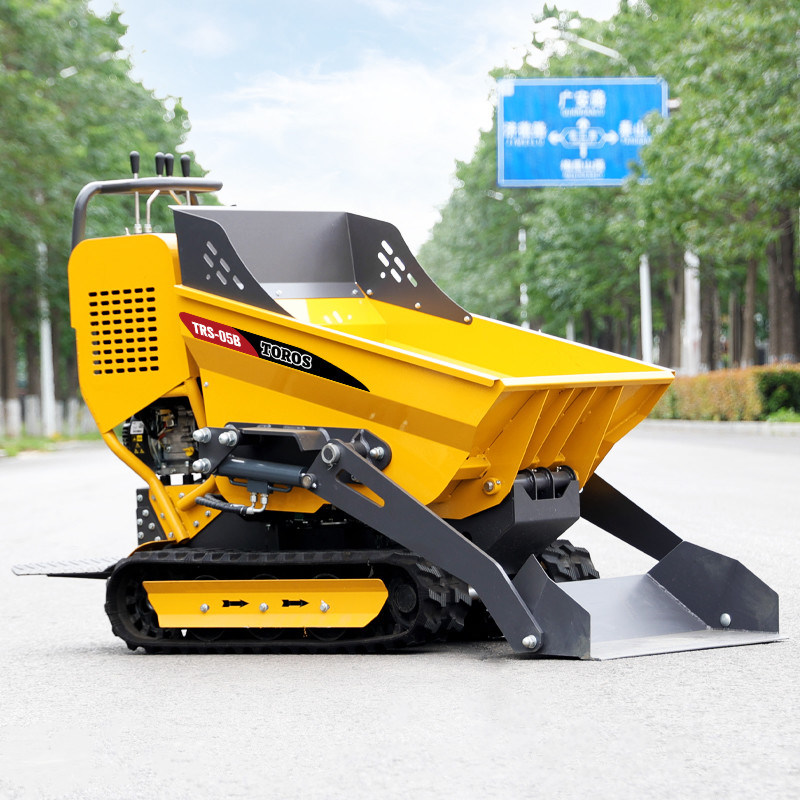 Integrated One Piece Self Loading Mini Dumper Crawler For Earthwork