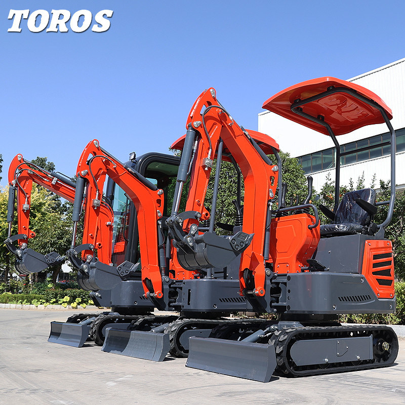TE-12 Mini Excavator High Performance Mini Diesel Excavator Height 2285mm For Municipal Works