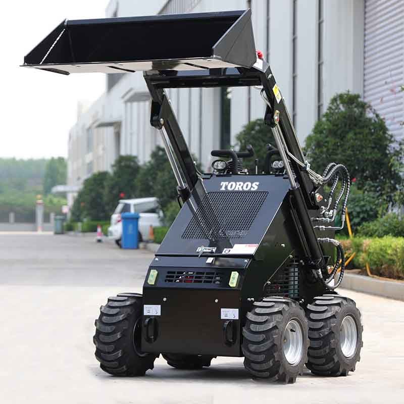 24Mph Mini Skid Steer Loader With 2 Tipping Load Closed Loop Hydraulic