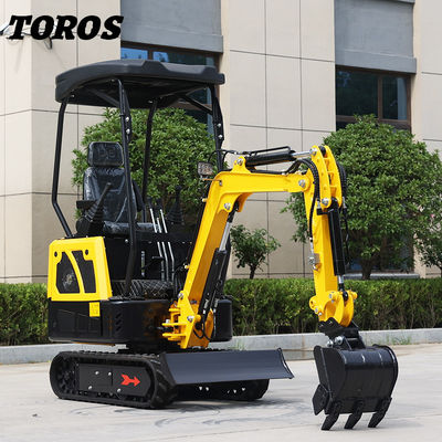 19KW Toros Mini Excavator Hydraulic 1.5 Ton Mini Digger Home Use