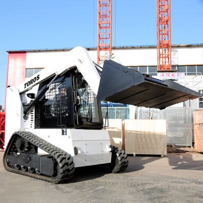Snow Removal Mini Track Skid Steer Earthworks Compact Skid Steer Machine