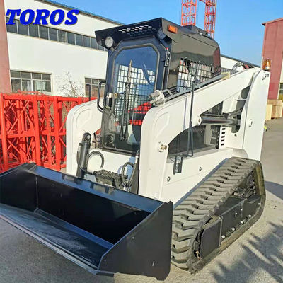Snow Removal Mini Track Skid Steer Earthworks Compact Skid Steer Machine
