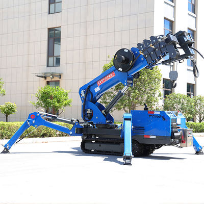 Span 16.8m TOROS Tracked Spider Crane For Narrow Space Engineering