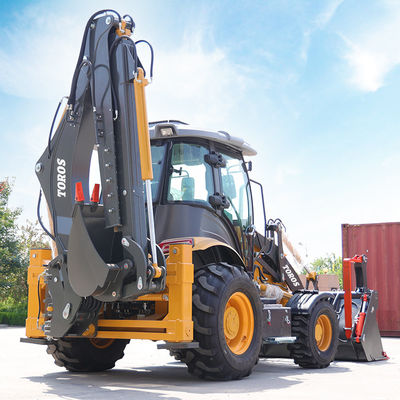 CE Certified 85kw Backhoe Loader Machine Heavy Duty Construction Equipment