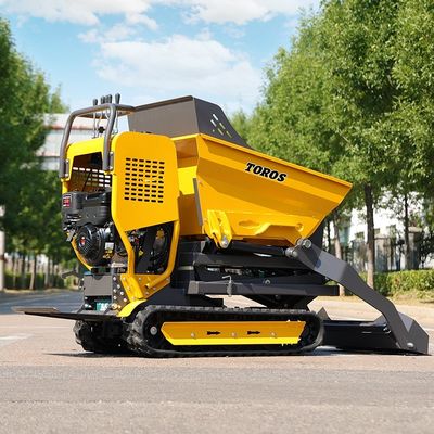 Walking Speed 1.7/3.5 Km/H Mini Crawler Dumper 10hp Engine Power For Landscaping