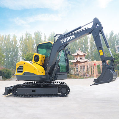 Max Dumping Height 3050mm Mini Excavator Machine With 8rpm Unit Swing Speed