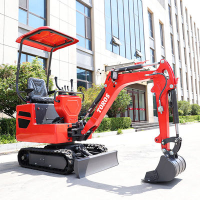 Latest one-ton mini excavator，New mechanical structure，Thickened tracks