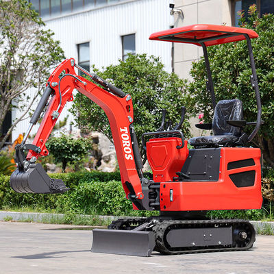 Latest one-ton mini excavator，New mechanical structure，Thickened tracks