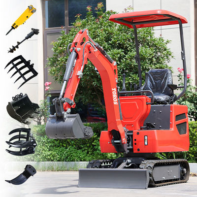 Latest one-ton mini excavator，New mechanical structure，Thickened tracks