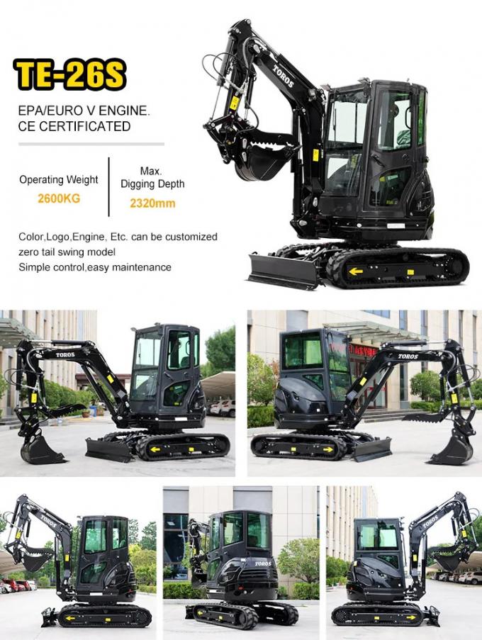 Mini Excavator 3.5 ton Kubota Engine Small Excavation CE EPA EURO5 ...